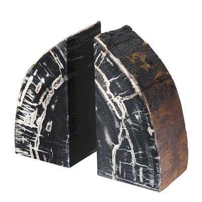   Set de 2 suporturi pentru cărți Opia din lemn pietrificat 112446 EICHHOLTZ [4]