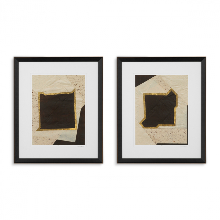   Set de 2 Tablou Creased Umber de Vanna Lam 119748 EICHHOLTZ [1]