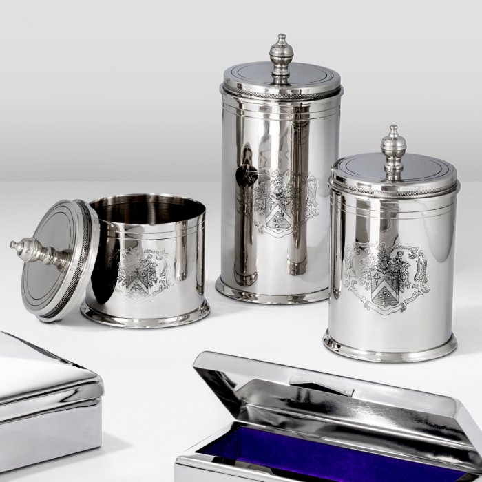  Set de 3 cutii Gaston cu finisaj nichel 103994 EICHHOLTZ [2]