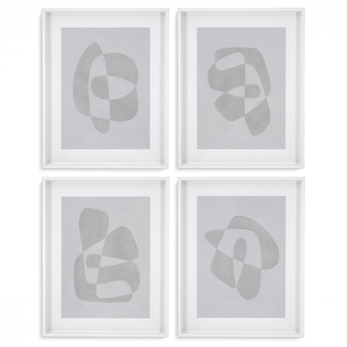   Set de 4 forme moi cu imprimeu 116653 EICHHOLTZ [1]