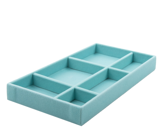 Set de 4 organizatoare pentru bijuterii Sorrel, Catifea Albastru - SHP [3]
