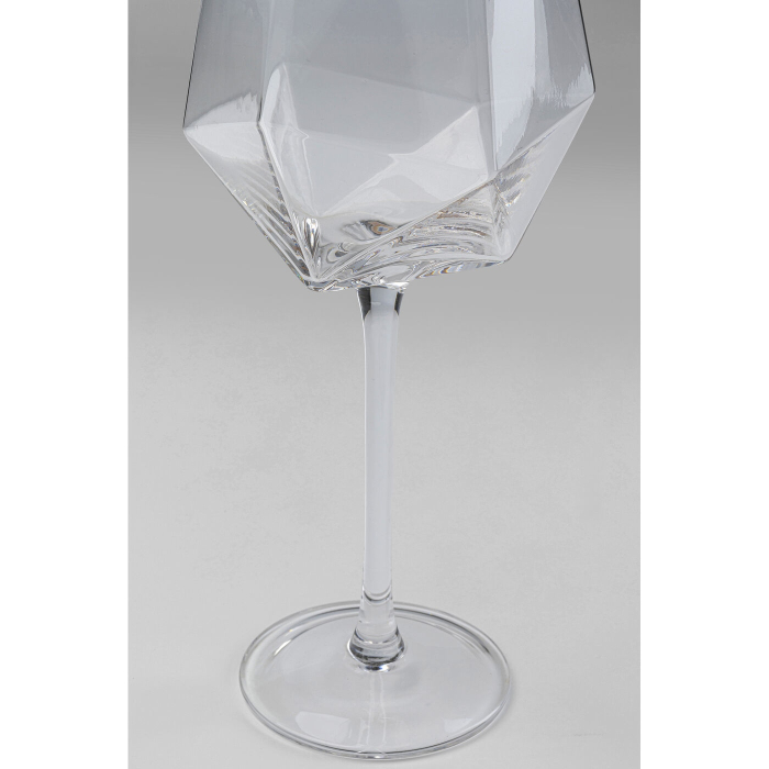 Set de 4 Pahare de Vin Diamond Rim 525 7,5x7x24,5 cm, Sticlă Transparent - Kare Design [4]