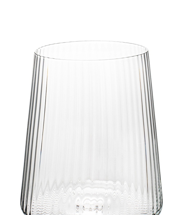 Set de 4 Pahare de Vin Riffle 760 10,5x10,5x25,5 cm, Sticlă Transparent - Kare Design [3]