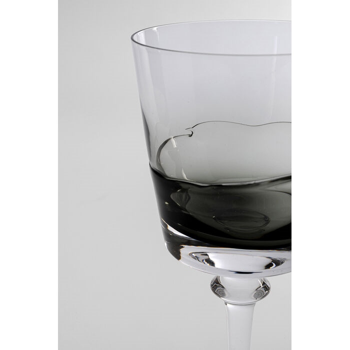Set de 4 Pahare pentru Vin Roșu Mimi 21 8,6x8,6x20,6 cm, Sticlă Gri - Kare Design [3]