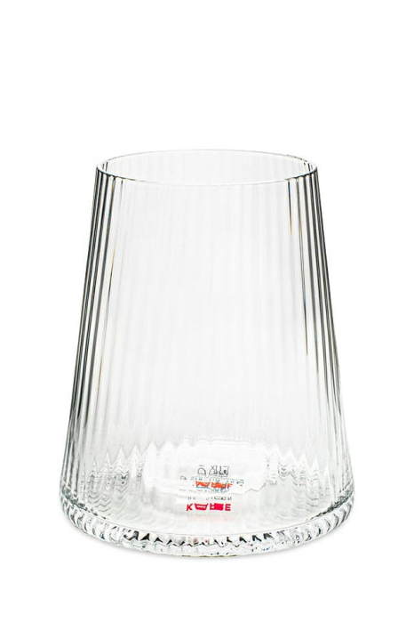 Set de 4 pahare Riffle 9,5x9,5x11 cm, Texturi de Sticlă Transparent - Kare Design [2]