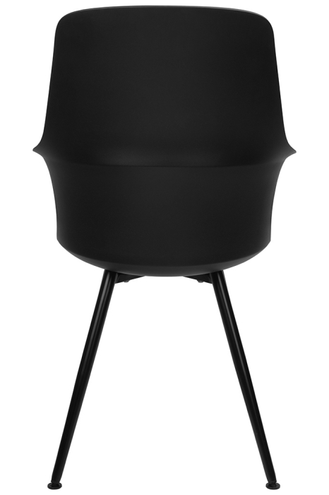 Set de 6 Scaune Brazo High 58x60x94,5 cm, Polipropilenă și Metal Negru - King Home [4]