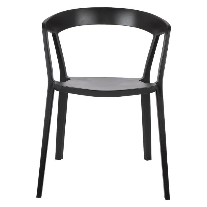 Set de 6 Scaune Vibia 57x56,5x77 cm, Polipropilenă Negru Mat - King Home [6]