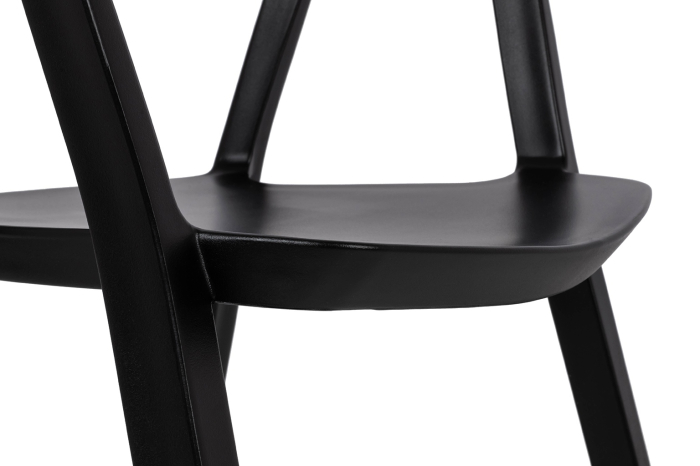 Set de 6 Scaune Vibia 57x56,5x77 cm, Polipropilenă Negru Mat - King Home [8]