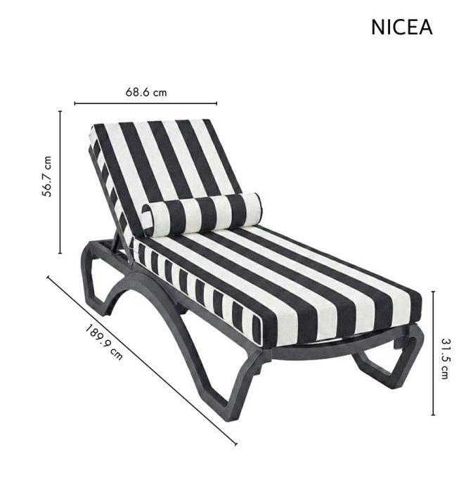Set de Grădină Nicea UV, Alb-Negru - King Home [9]