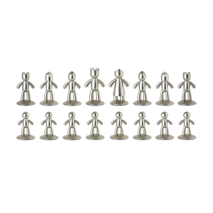 Set de Șah Buddy 36x35x6 cm, Zinc Negru; Grafit Nichel; Titan - Umbra [3]