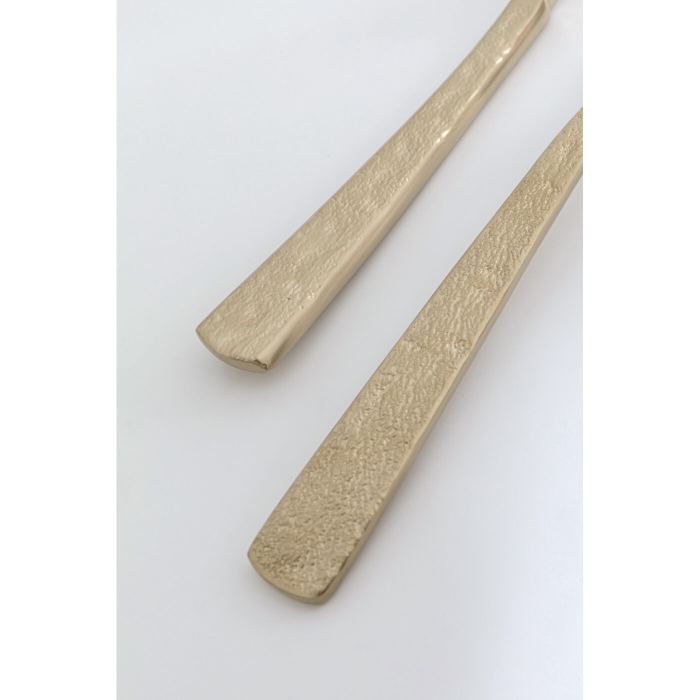 Set de Tacâmuri Alana Matt Pearl 14,2x6x25 cm, Oțel Inoxidabil Cromat și Titan Auriu Mat - Kare Design [3]