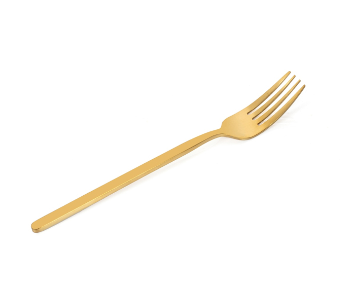 Set de Tacâmuri Gloria Matt Gold 14,2x25x6 cm, Oțel Inoxidabil și Alamă Auriu Mat - Kare Design [2]