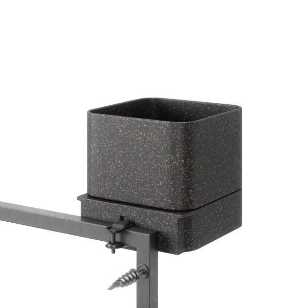 Set Ghivece Cubiko 36x18x72 cm, Plastic și Fibre Lemnoase Negru - Umbra [5]