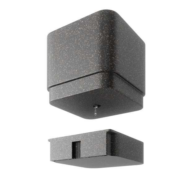 Set Ghivece Cubiko 36x18x72 cm, Plastic și Fibre Lemnoase Negru - Umbra [6]