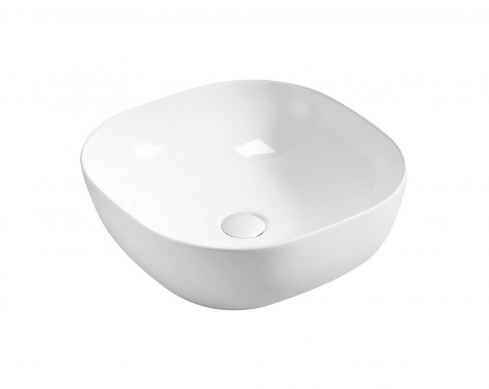 Set baie lavoar aplicat + masca baie Aruba, 60 cm, MDF alb lucios, stejar auriu, II COMAD [4]