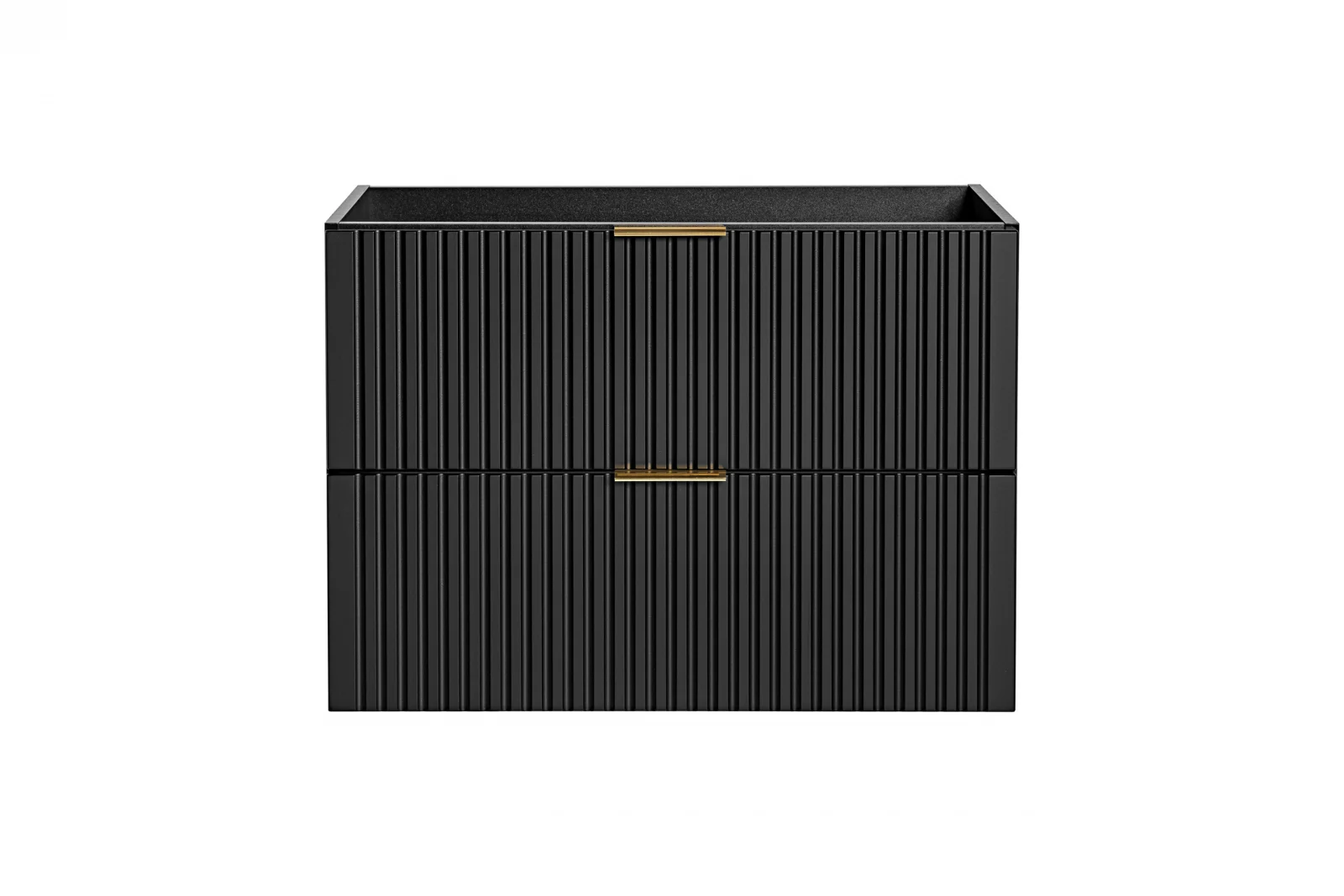 SET MASCA + LAVOAR INCASTRAT ADEL BLACK 80 CM, MDF RIFLAT, CULOARE NEGRU - Comad [4]