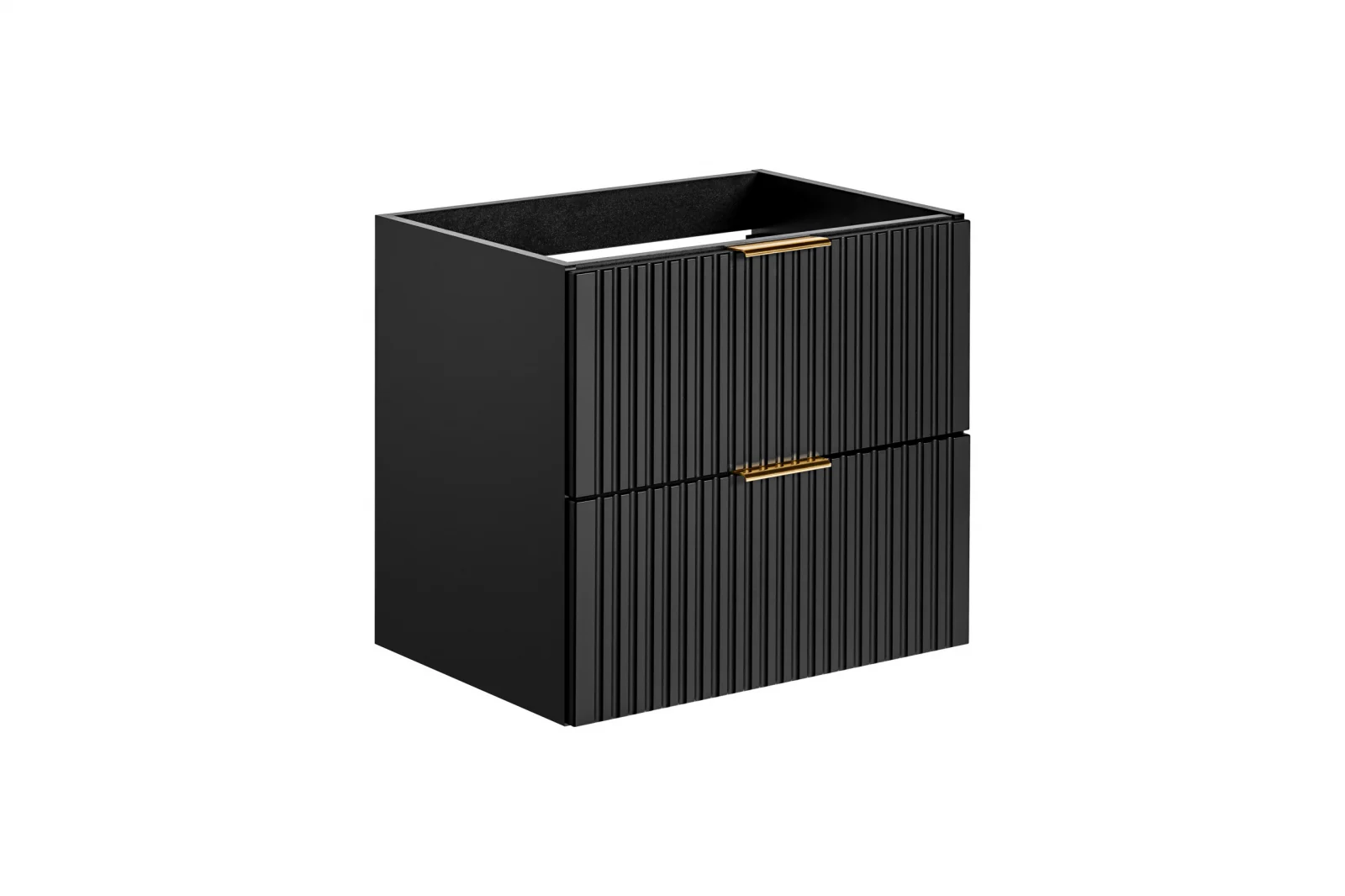 SET MASCA + LAVOAR INCASTRAT ADEL BLACK 60 CM, MDF RIFLAT, CULOARE NEGRU - Comad [5]