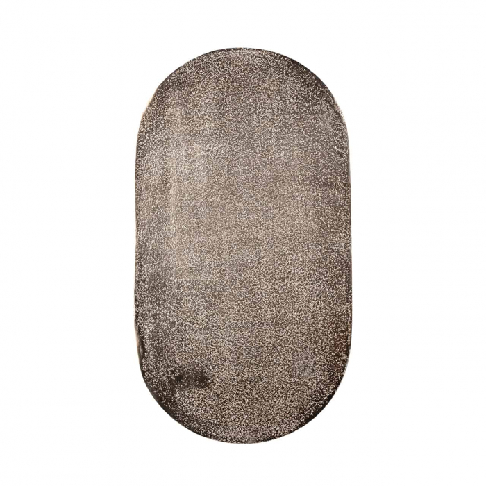 Set masute cafea ovale inalte metal auriu sampanie Tor 57x26 cm, design lux industrial, 825061 - Richmond Interiors [3]