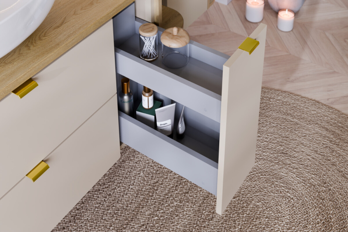 Set mobilier 80 cm cu blat și coloană cargo Dalia Cashmere COMAD SET-DC B CREMONA 80CM LC [7]