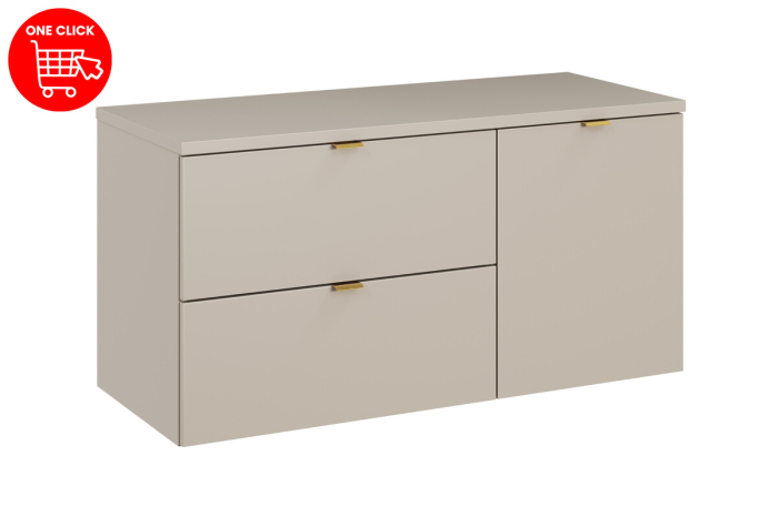Set mobilier 100 cm cu blat și un dulap cu coș de rufe Dalia Cashmere COMAD SET-DC B 100CM LB [3]
