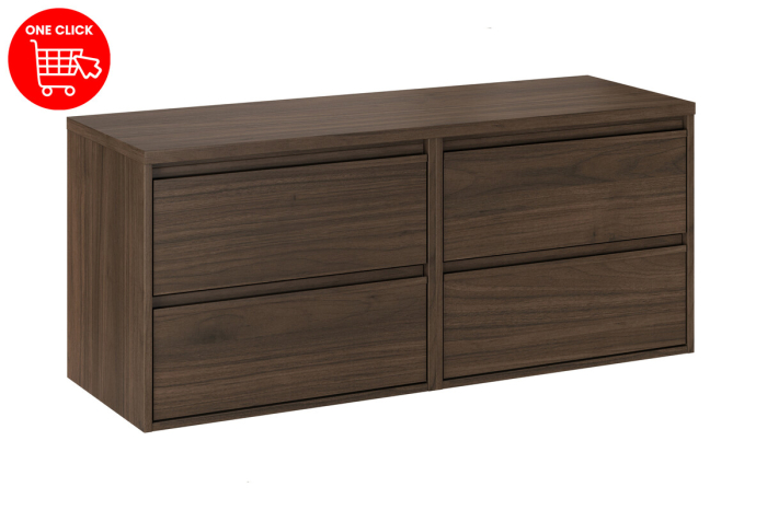 Set Mobilier Viola Villa 120 cm, cu blat, Nuc Villa - COMAD [2]