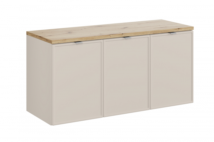 Set mobilier baie 120 cm finisaj Bella Cashmere cu blat [1]