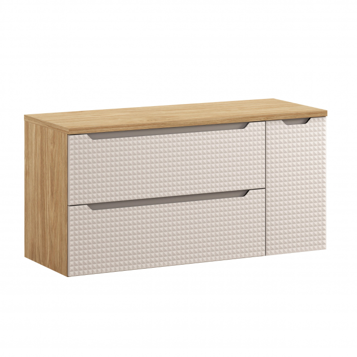 Set mobilier baie 120cm cu blat Luxor Bej [1]