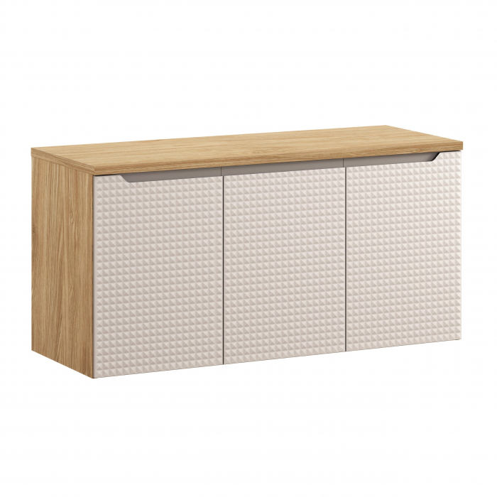 Set mobilier baie 120cm cu blat Luxor Bej [1]