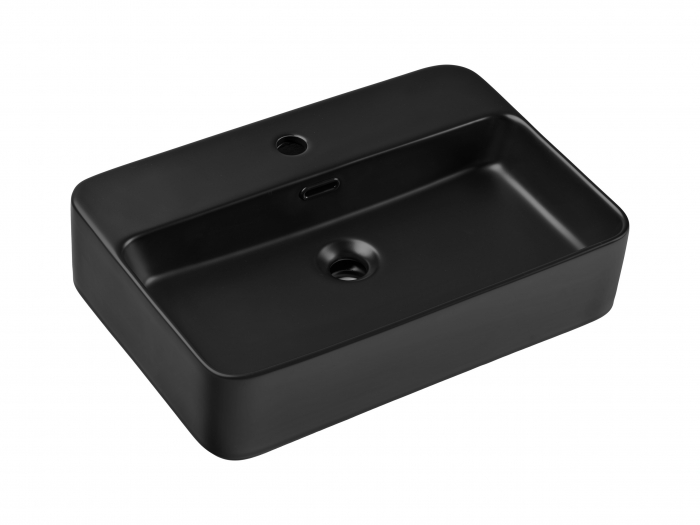 Set mobilier baie 120cm cu blat și lavoar Trust Luxor Black [4]