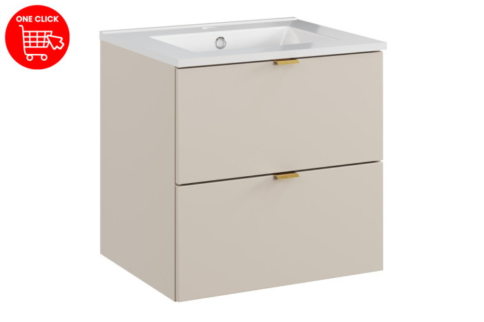 Set Mobilier Baie DALIA CASHMERE 50 cm, cu lavoar, Casmir Mat - COMAD [2]