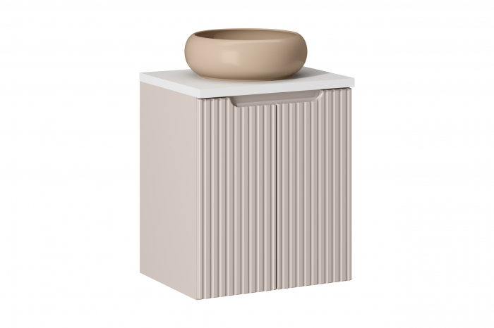 Set mobilier baie 50cm cu blat și lavoar Wiki Nova Cashmere [1]