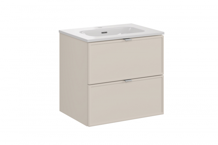 Set mobilier baie 60 cm, cu lavoar, model FLY, finisaj Bella Cashmere COMAD [1]