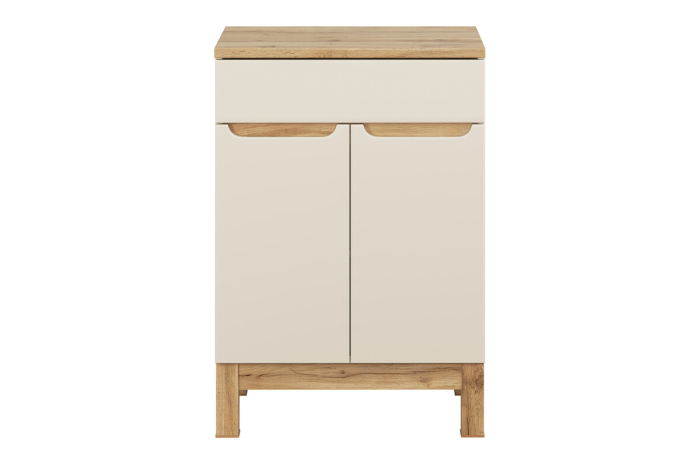Set Mobilier Baie Bali Cashmere 60 cm, cu Blat, Cașmir Mat - COMAD [2]