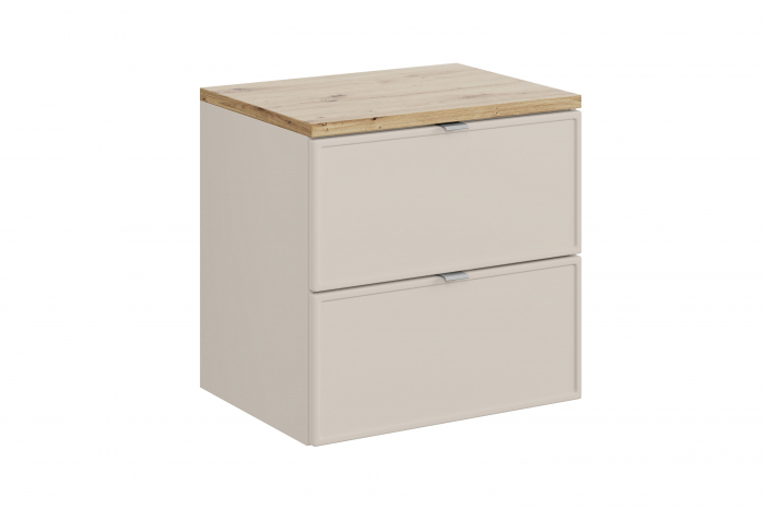 Set mobilier baie 60 cm cu blat, finisaj Bella Cashmere, COMAD [1]