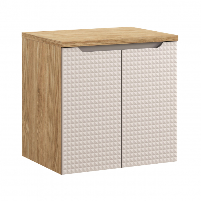 Set mobilier baie 60cm cu blat Luxor Bej [1]