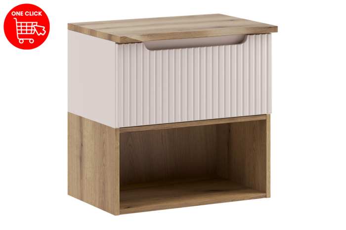 Set Mobilier Nova Cashmere 60 cm, cu blat, Cașmir Mat - COMAD [2]