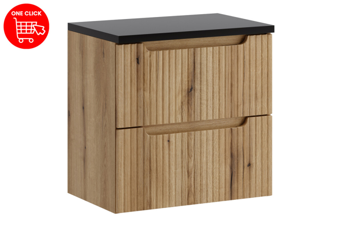 Set Mobilier Nova Coast Evoke 60 cm, cu blat, Stejar - COMAD [2]