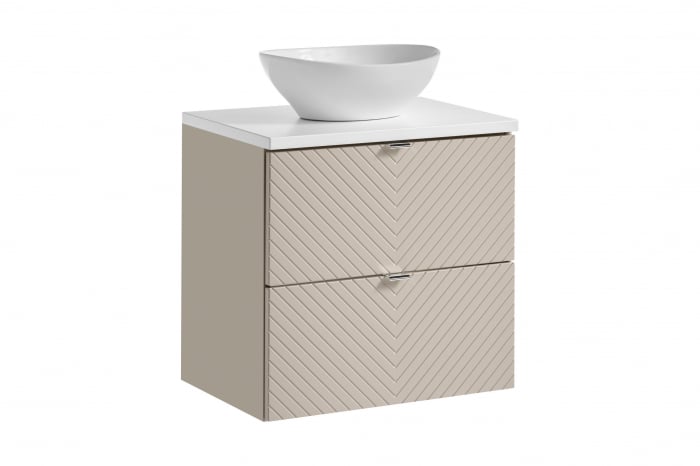 Set mobilier baie 60cm cu blat și lavoar Lola Viva Cashmere [1]