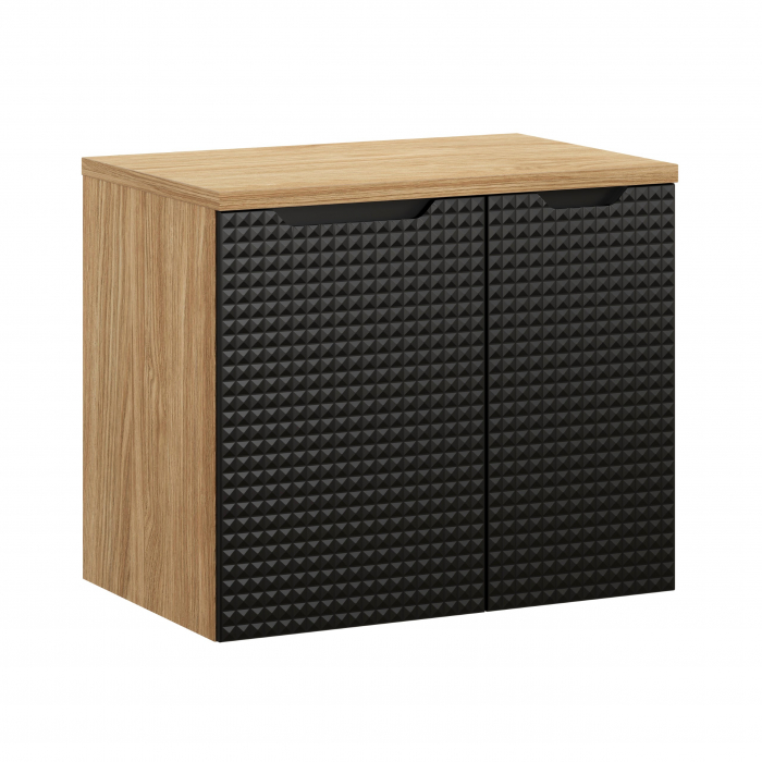 Set mobilier baie 70cm cu blat Luxor Negru [1]