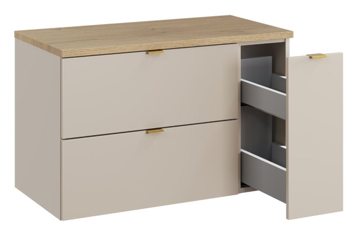 Set mobilier 80 cm cu blat și coloană cargo Dalia Cashmere COMAD SET-DC B CREMONA 80CM LC [2]