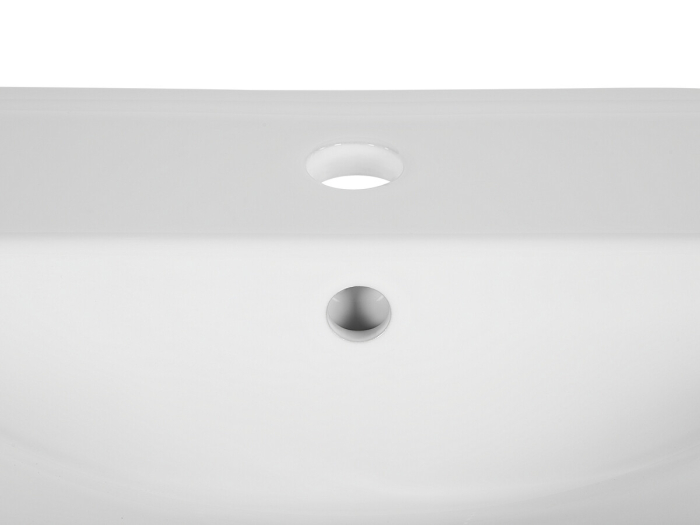 Set Mobilier cu Lavoar Aster White 120 cm, Manere Stejar Cremona, Alb Mat - COMAD [12]