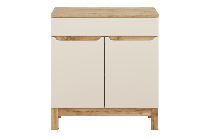 Set Mobilier Baie Bali Cashmere 80 cm, cu Blat, Cașmir Mat - COMAD [2]