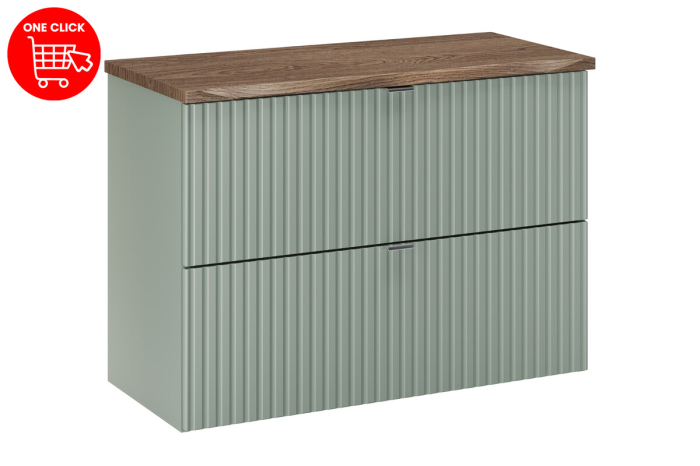 Set Mobilier Line Reed Green 80 cm, cu Blat, Verde Trestie - COMAD [2]