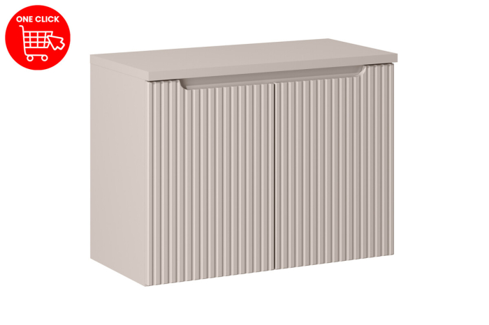 Set Mobilier Baie Nova Cashmere 80 cm, cu blat, Cașmir Mat - COMAD [2]