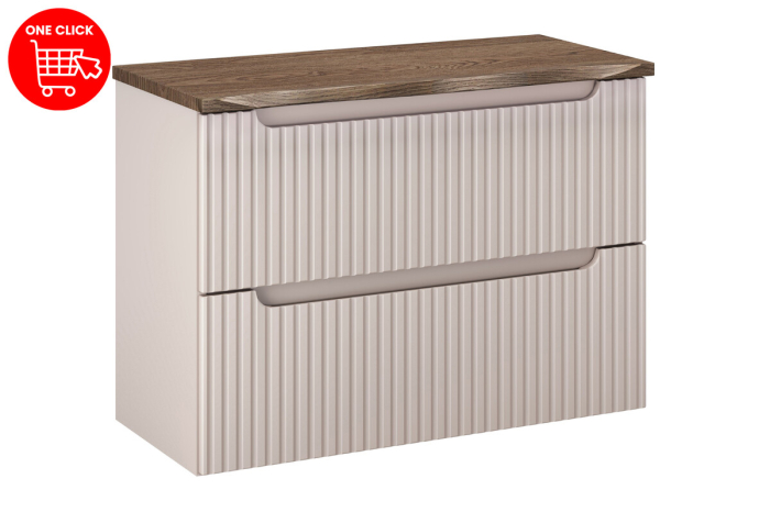 Set Mobilier Nova Cashmere 80 cm, cu Blat, Cașmir Mat - COMAD [2]