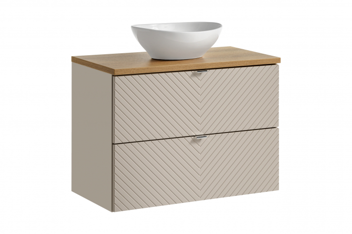 Set mobilier baie 80cm cu blat și lavoar Lola Viva Cashmere [1]