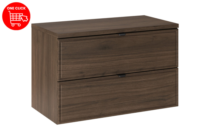 Set Mobilier Baie Terra Villa 80 cm, cu Blat, Nuc Villa - COMAD [2]