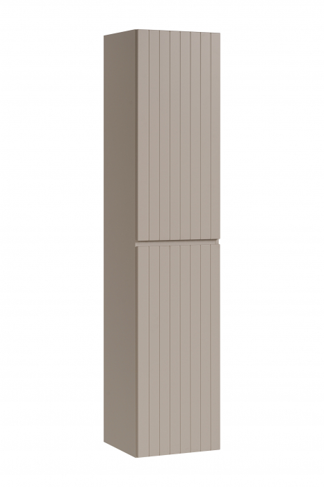 Set mobilier baie 80cm cu lavoar SKY, dulap înalt și oglindă Iconic Cashmere [4]