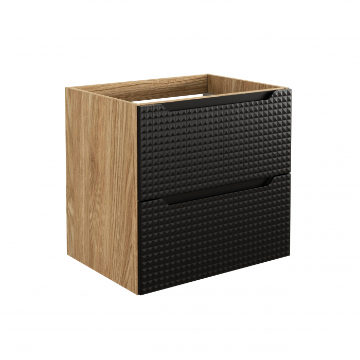 Set mobilier baie 60cm Luxor Negru cu blat COMAD [2]