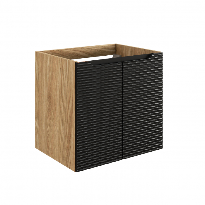 Set mobilier baie 90cm cu lavoar GO 2 Ocean Black [2]